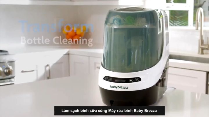 Máy rửa bình sữa Baby Brezza Pro cho bé máy tiệt trùng sấy khô hơi