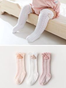 ถุงเท้าเด็กผ้าตาข่ายบางขาสั้นสำหรับเด็ก 0-3-6-12 เดือน ถุงเท้าป้องกันยุงสำหรับเด็กชายและเด็กหญิง BFDVB ฤดูใบไม้ผลิและฤดูร้อน