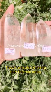 Tinh thể thạch anh trắng pha lê mài bóng