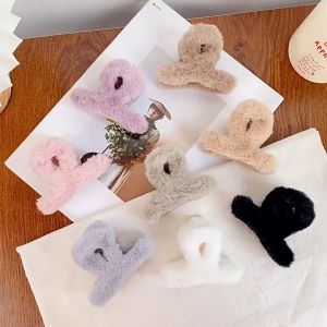 Jedai Bulu Halus Jepit Rambut Gaya Korea Import