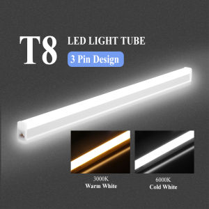 LANGYUE Led Tube Light T8 2ft 60cm 10W Warm White Cold White for Bedroom Home Office