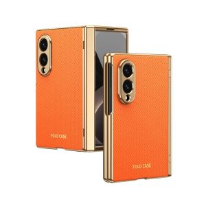 Luxury Diamond Pattern Leather Mobile Case for Samsung Galaxy Z Fold 8 Ultra 7 6 5 with Full Cover Protection Screen Glass Film