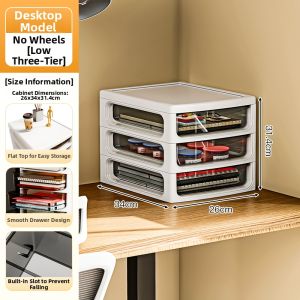 Drawer Multi-layer Movable Storage Cabinet