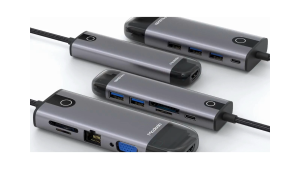 HUB Đa Năng Mcdodo HUB-7420 10 in 1 – HDMI VGA USB-A 3.0/2.0 USB-C PD 100W LAN Thẻ SD/TF