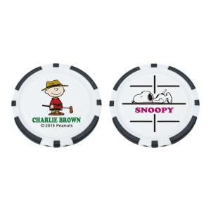 Eco-friendly Cartoon Stylish Non-magnetic Golf Ball Mark with Two-side Identification