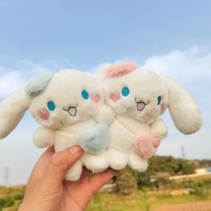Sanrio Cinnamoroll Plush Toy Keychain Pendant Cartoon Anime Backpack Accessory Gift for Girlfriend Childrens Christmas Present