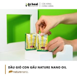 [NEW] Dầu gió con gấu NATURE NANO OIL - hộp 6 chai (Mỹ)