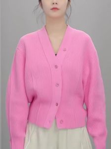 Elegant Autumn New Long Sleeve Sweater Cardigan Womens Fashionable Comfortable Versatile High-End Feel Commute Korean Style Loose Fit