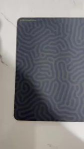 momorii Black pattern mouse pad Gaming desk pad Mousepad (220mm x 180mm) 3mm and 2mm thickness Compact Desk Mat Laptop Desktop Pad Smooth Surface Anti-Slip Rubber Base Water Resistant