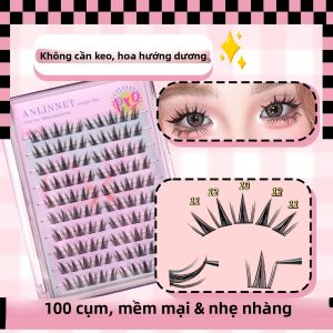 10 Hàng Mi Giả Không Dính Tự Nhiên Dụng Cụ Trang Điểm Tự Dán Làm Tự Làm Mi Giả Tổng Hợp Dày