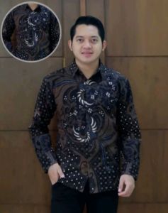 Kemeja Batik Pria Modern Lengan Panjang Casual Modis Slimfit Trendy Murah Terbaru
