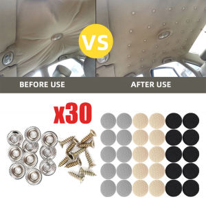 【WOKEN】30PCS Car Roof Fixing Buckle Car Interior Ceiling Cloth Fixing Screw Care Fabric Buckle Rivet Fastener Car Repair Accessories
