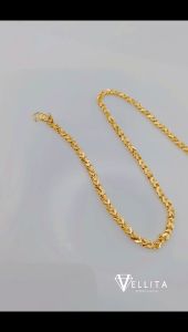 [VJ]NEW! Cop916 Anklet “Minimalist Design” 999.9 Gold Plated Anklet L:26cm - 27cm  {Rantai Kaki}