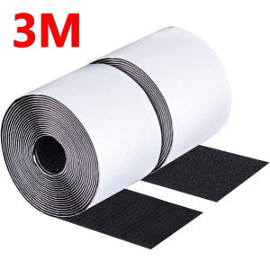 Adhesive Hook and Loop Tape Roll - Sticky Back Velcro Strips for DIY - 3M 5M Length