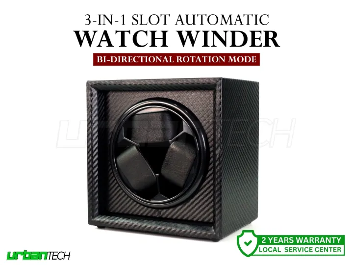 Directional Watch Open Design 3-in-1 Automatic Watch Winder Bi-directional Rotation Watch ...
