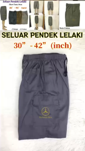 (55–85KG) Seluar Pendek Lelaki Cotton Jeans | Men Casual Denim Short Pants