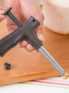 Stainless Steel Coconut Opener Fruit Peeler Kitchen Tool for Drilling Holes in Coconuts Removing Nuclei And Opening Coconuts