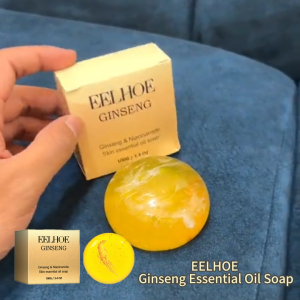 【BUY 1 TAKE 1】Eelhoe Ginseng Soap Reduces Acne Moisturizes Nourishes Skin Niacinamide Essential Facial Soap 100g