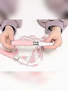 เชือกกระโดดแบบลูกปัด เชือกกระโดด เชือกกระโดดมีลูกปัด ลูกปัดยืดหยุ่น ไม่พันกัน เบริ์นไขมัน สําหรับออกกําลังกาย