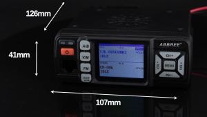 ABBREE Walkie Talkie AR-318 Mini Mobile Radio 25W U/V Band Long Range Dual Mode Watch Voice Encryption Car Walkie Talkie
