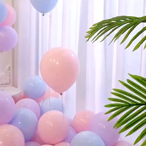 30/60pcs Pastel Macaron Matte Metallic Balloons Party Decorations Set 10 Inch Latex Balloon Set For Birthday Wedding Christening Anniversary Holiday Party Decor