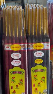 Dupa Hio Jasmine Melati 8 Jam Isi 12 Batang Merah dan Hitam