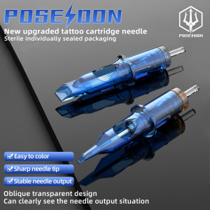 POSEIDON Tattoo Needle Cartridge 20PCS/Box Tattoo Needle RS/RM/RL/M1 Mix Size Cartridge Tattoo Needle For Tattoo Machine Pen Type Tattoo Machine Tattoo Needle Set Tattoo Accesories Supply Tattoo Supplies
