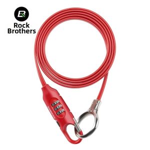 RockBros | Portable Steel Cable Lock for Bicycles Motorcycles and Helmets Anti-theft