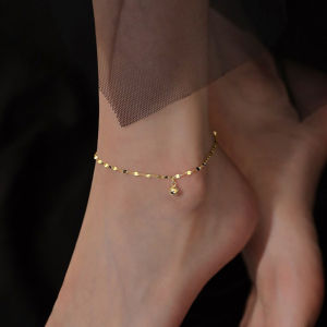 Minimalist Silver Color Anklet Bracelet On The Leg Fashion Beads Girls Anklets Barefoot For Women Leg Chain Beach Foot Jewel