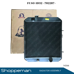 14266 FUSO ISUZU 4D32 RADIATOR ASSEMBLY M/T 465x468x32mm PP32 1ROW 702287