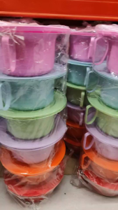 กระโถน กระโถนฉี่ มีฝาปิด ขนาด กว้าง 24 ซม.*สูง 11 ซม. แพ็ค 6 ใบ คละสี กระโถนผู้ใหญ่ ไม่บาดผิว