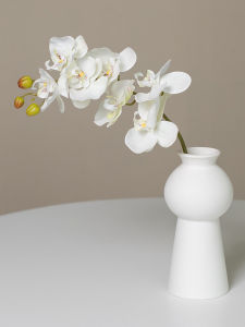 High-Quality Artificial White Butterfly Orchid Flowers Home Decorative Accessories Realistic Living Room Dining Table Decoration