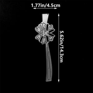 1pc Long Ribbon Knot Pattern Metal Cutting Dies for DIY Scrapbooking Craft Paper Cutter Stencil Invitation Card Cover Decorating