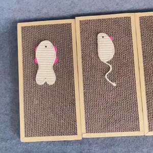 Wear-Resistant Corrugated Paper Cat Scratching Board Furniture Protector Cat Claw Grinding Toy Essential Accessory for Cat Nest