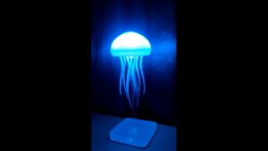 ARORA Dyramic Dancing Jellyfish Mood light  sound activated  Night Light Warm light with stand base rechargeable
