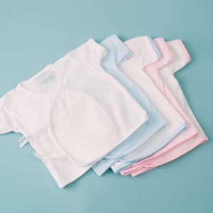 Cotton Central™ (3 pcs) Short Sleeve Tie-Side / Tieside Newborn Infant Baby 100% USA Cotton Boy Girl Stuff And Clothes