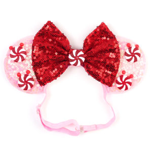 Disney | Disney Merry Christmas Adjustable Hair Accessories for Women Spiral Candy Cane Elastic Headbands For Baby Adult Hair Accessorie