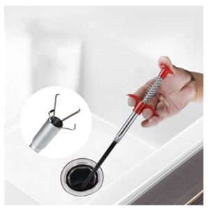 60cm Spring Pipe Dredging Tools Flexible Grabber Claw Pick Up Reacher Tool Household for KitchenBending Sink Tool Litter Pick