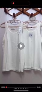 Áo ba lỗ áo may ô nam màu trắng HANOSIMEX dòng vải cao cấp dệt kỹ - Hàng Việt Nam chất lượng cao