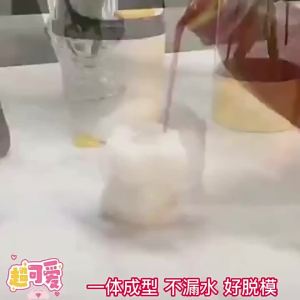 Nexlent Silicone 3D Bear Molder Ice-making Ice Cube Ice Mold Box Ice Cream Coffee Chocolate Molder