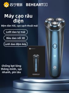 Máy Cạo Râu Điện Tử Cầm Tay Có Thể Rửa Đầu Cạo Râu Bằng Thép Không Gỉ Dành Cho Nam Quà Tặng Cho Bạn Trai Máy Cạo Râu Khô Và Ướt