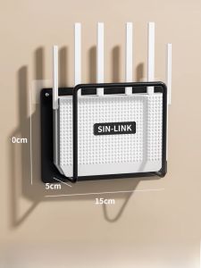Router Placement Bracket Wifi Storage Box Wall Mounted Holder No Drilling Required Cable Organizer for Set Top Box