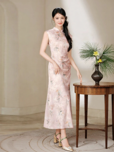 XIANGYING | Chinese Style Peony Floral Dress