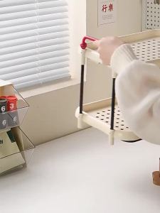 Water Cup Organizer Dual Layer Home Desk Rack