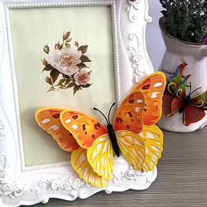 Set 2 túi 24 bướm nam châm trang trí bó hoa cửa kính giỏ quả tủ lạnh