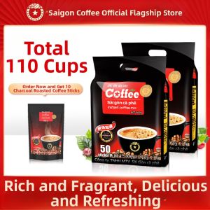 SAGOCOFFEE | Instant Soluble Coffee 3-in-1 Charcoal Roast Kopi Luwak Flavored