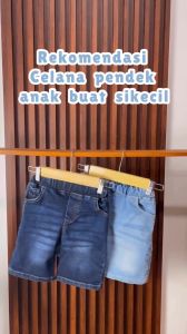 Celana Jeans Pendek Anak Zunior Usia 1-12 Tahun 4 Warna