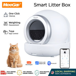 MeeGoo 65L Smart Cat Litter Box for Pets Automatic Cleaning Electric Large Deodorizing Cat Toilet Tuya App Control Cat Litter Box