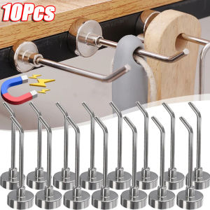 10Pcs 45° Strong Magnetic Hook Punch-free Heavy Duty Right Angle Magnet Rack Key Hanging Holder Home Kitchen Bathroom Organizer Tool