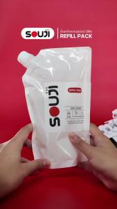 🔥Japan Quality🔥น้ำยาทำความสะอาดรองเท้า SOUJI [ถุงเติม 500 ML] REFILL เติมได้5ครั้ง ซักได้กว่า100+คู่